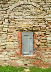 The ruins of old buildings.