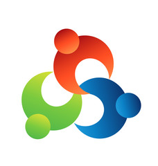 Group teamwork coming together icon