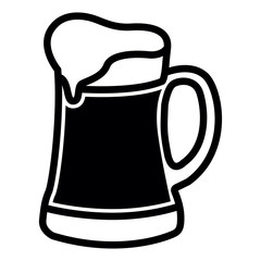 Isolated beer icon