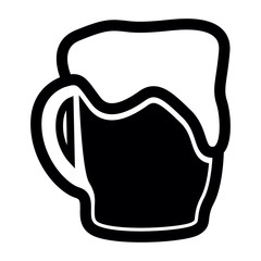 Isolated beer icon