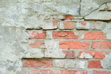 Brick texture with scratches and cracks