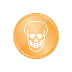 Bronze Münze - Totenkopf