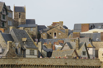 Dächer Mont St. Michel
