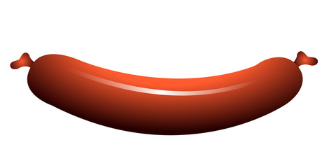Isolated sausage icon