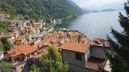 Looking out at Lake Como from atop the small, hillside village of Argengo, Italy.