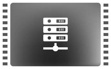 Computer Server icon, vector illustration