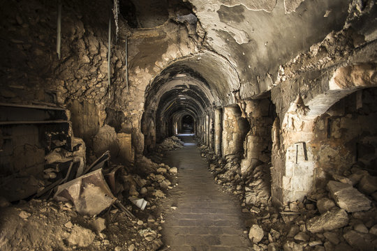 ville d'Alep d&eacute;truite, syrie