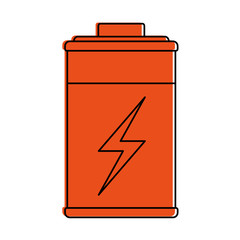 Battery icon energy power and technology theme Isolated design Vector illustration