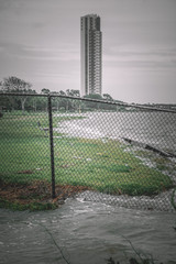 Fototapeta premium Flooded Clear Lake Texas during Hurricane Harvey 
