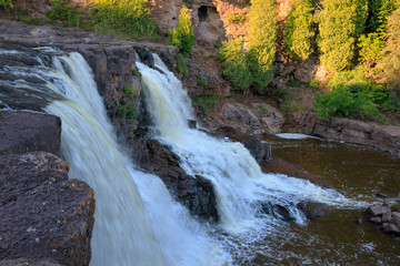 Waterfalls in Gooseberry Falls State Park, MN, USA