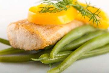 Prepared fish.