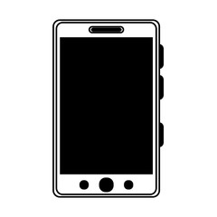 Smartphone icon Device gadget technology and electronic theme Isolated design Vector illustration