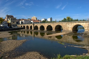 Fototapeta premium Roman bridge of Trajano, Chaves, Portugal