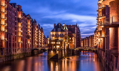 Speicherschloss in der Speicherstadt Hamburg