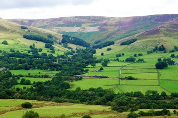 Edale Valley in the English Peak District.