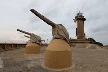 Der Leuchtturm vom Hafen in Colombo in Sri Lanka