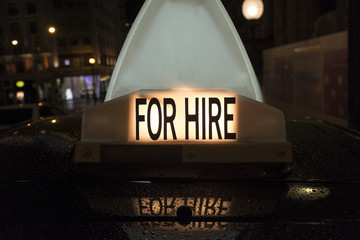 For Hire Sign