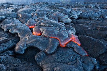 Lava Flow on Big Island, Hawaii