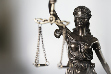 Fototapeta na wymiar Legal law concept image. The Statue of Justice - lady justice or Iustitia 