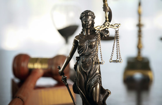 Scales of Justice symbol - legal law concept image
