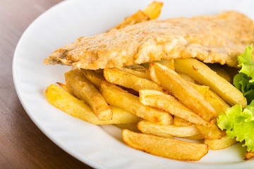 Fish and chips.