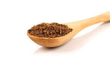 Pile of instant coffee grains