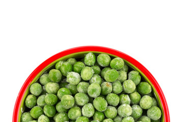 Green frozen peas