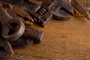 Old rusty tools