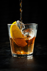 Ice tea with  lemon and ice