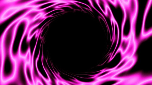 Abstract background with black hole. Space digital backdrop. 3d rendering