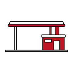 gas station oil industry related icon image vector illustration design 