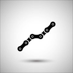 Bicycle chain. Vector icon. More Icon in set.