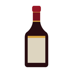 dark liquor bottle icon image vector illustration design 