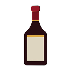 dark liquor bottle icon image vector illustration design 