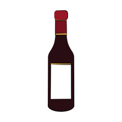 dark liquor bottle icon image vector illustration design 