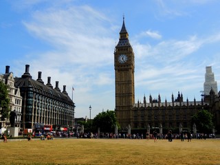 Fototapeta na wymiar View of Big Ben and Westminster, London (England)