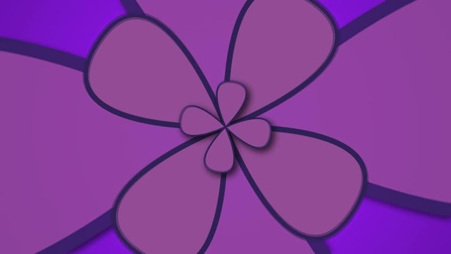 Abstract background with retro flowers. Modern backdrop. Seamless loop