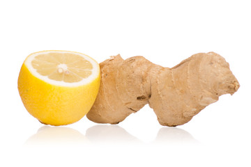 Lemon ginger isolated