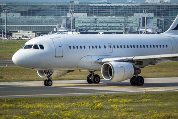 Airplane on the runway