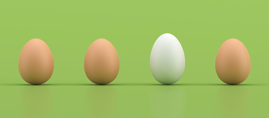 Minimal conceptual Egg background, art and space design.