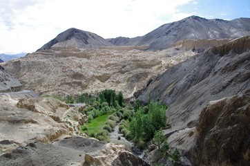 Landscape in Lamayuru in Ladakh, India