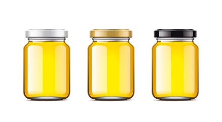 Blank Honey bottles.