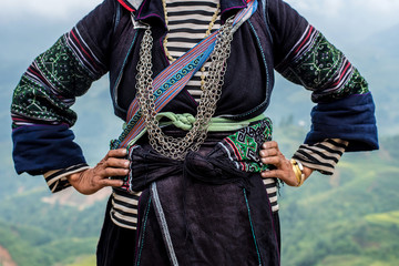 Traditional costume of ethnic group in Northern Vietnam