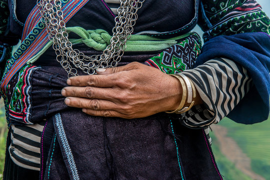 Traditional costume of ethnic group in Northern Vietnam