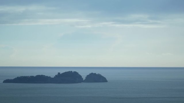 Isole dei Galli a Positano viste dall'alto della collina