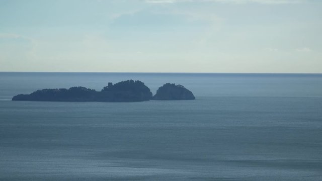 Isole dei Galli a Positano viste dall'alto della collina