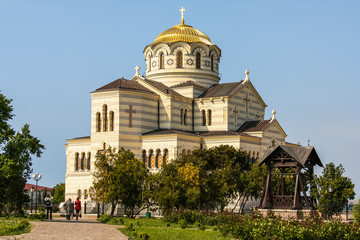 Fototapeta na wymiar Vladimir Cathedral Orthodox Church