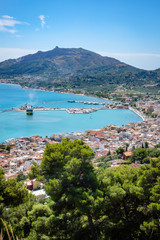 Obraz premium View over Zante Town from Bohali Castle - Zakynthos, Greece