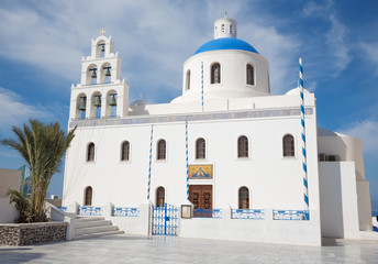 Santorini -  The orthodox church of Panagia in Oia (Ia).