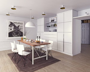 modern dining room
